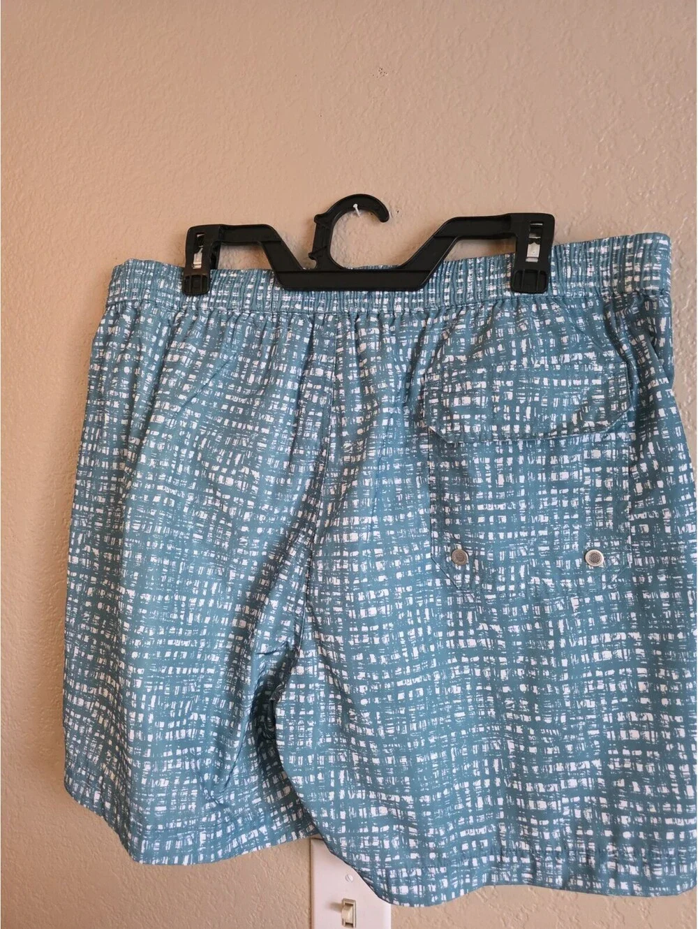Michael Kors Men's XL Blue Meshed Lined Swim Trunks with Pockets